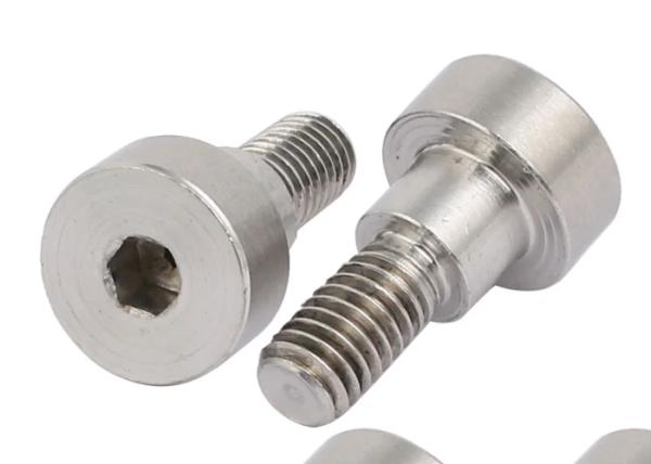 Stainless Steel 304 Shoulder Bolt Metric M10x30 Zinc Plating White Automotive Assembly