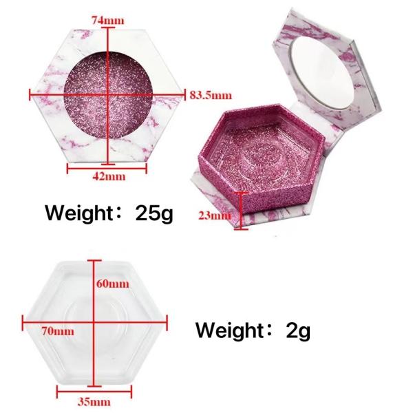плетка 350g напечатанная логотипом бумажная кладет изготовленную на заказ мраморную упаковку в коробку ресницы яркого блеска
