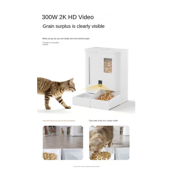 2-in-1 Smart Automatic Pet Feeder Eco-Friendly 4-5L Battery-Powered Waterproof IPX5 Water & Food Bowl Plastic for Dogs & Cats