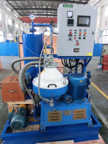 Small disc Centrifugal Oil Purifier Water Fuel Filter Separator  Variable Discharging 500 - 1000 L/H