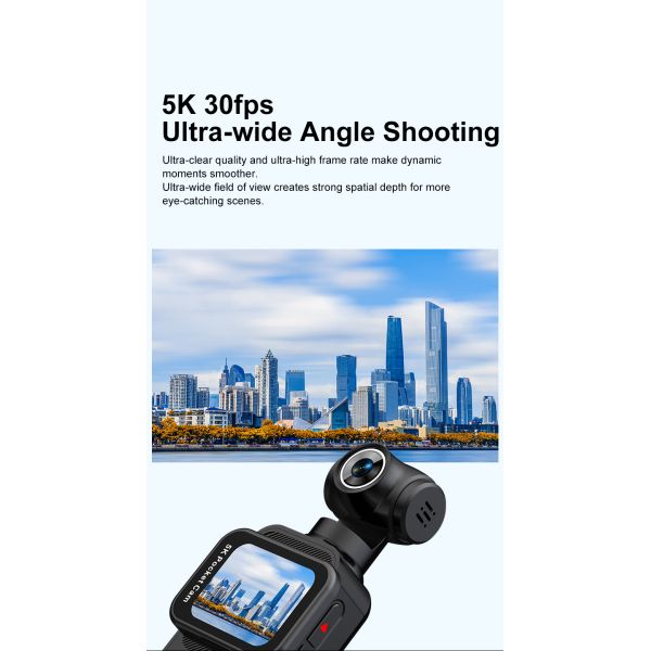 5K K28 270 Rotation Camera Action Camera Handheld Sports Camera