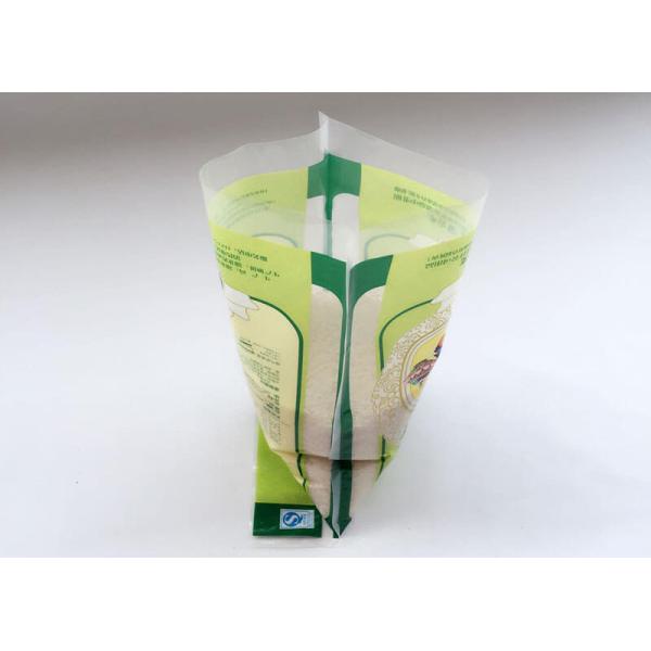 Nylon PE 5kg Rice Packaging Plastic Bags , Heavy Duty Zipper Packaging Bags