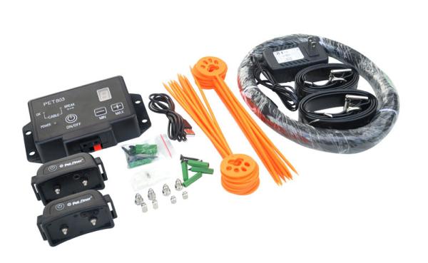 Audible / Static Remote Pet Training Collar , In-ground Pet Electronic Fence System For 2 Dogs