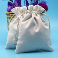 220g / M2 plaine de sac de bijoux de cordon de les deux côtés taille de 8 x de 10cm facile à porter