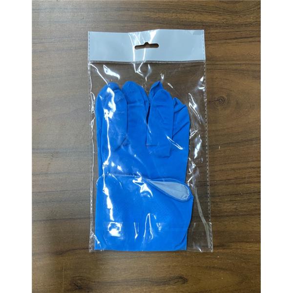 M 70g Blue Color Tensile Kitchen Cleaning Gloves For Table