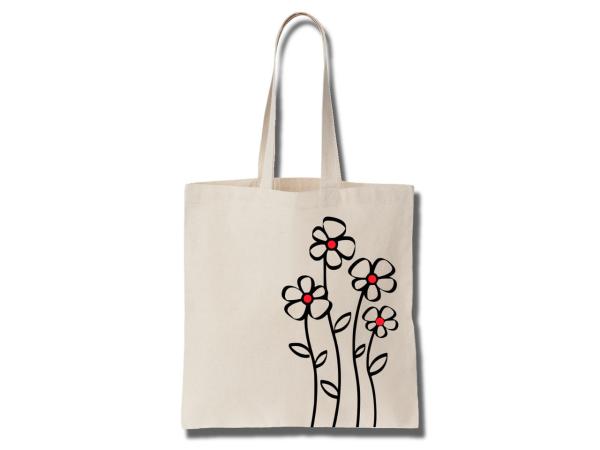 Shopping Bag Women Flowers 04