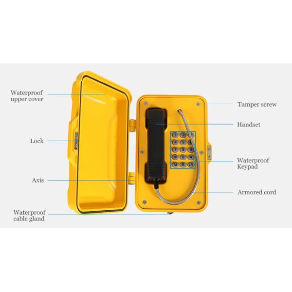 75-90 дБ Промышленный атмосферостойкий телефон VoIP