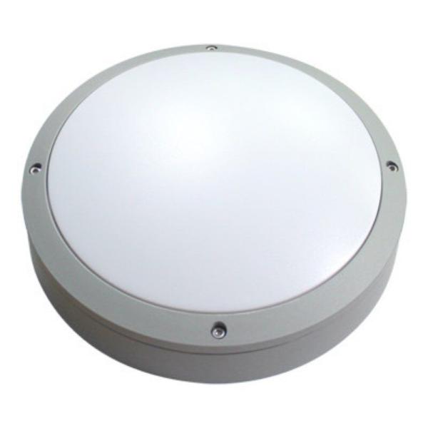 Grey Led Round Bulkhead Light Die - Cast Aluminum Housing IP65 IK10 Moisture Proof