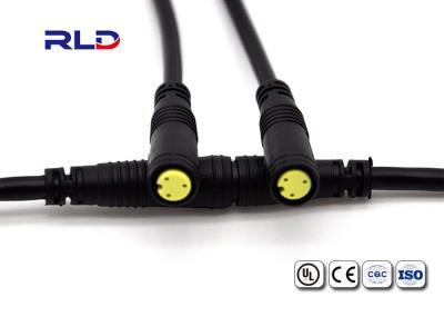 Os conectores elétricos impermeáveis da tomada de Ebike LCD IP65 travam 2 3 4 5 Pin Black Color M8