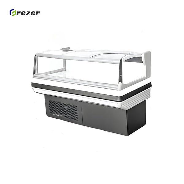 Commercial Meat Showcase Chiller Anti Fog Glass Door Display Chillers