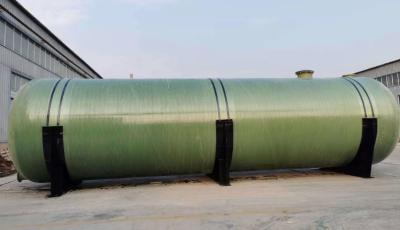 Frp Grp Réservoir de stockage horizontal Réservoir d'eau souterrain Réservoir de carburant Réservoir acide Grande capacité
