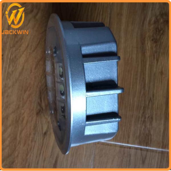 140 * 50mm 6PCS Aluminum Alloy Shell LED Solar Road Studs For Road Safety