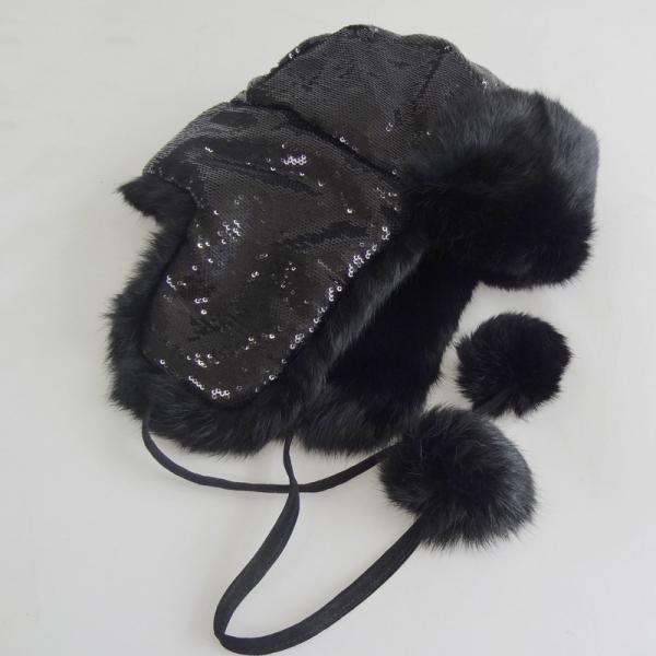 Wholesale Factory Price warm earflap rabbit fur hats warm winter hat