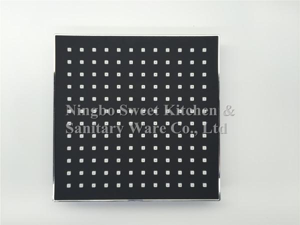 ABS plastic material square chrome plating shower head overhead shower top shower rain shower three sizes