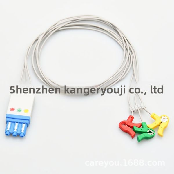 Newborn ECG Trunk Cable And Leads For Patient Monitor Compatible With M3000A 78352C Medical Consumables
