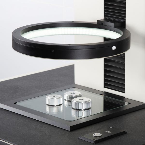 One-Button Precision Video Measurement System with Large Field of View