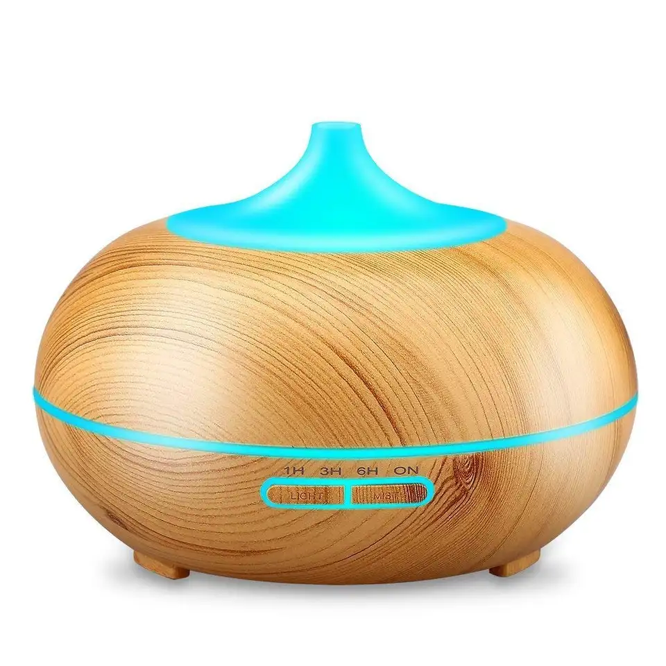 Unique Products 300ml Light Wood Oil Diffuser Innogear Essential Oil Diffuser Aroma Diffuser with Color LED Lights Changing
