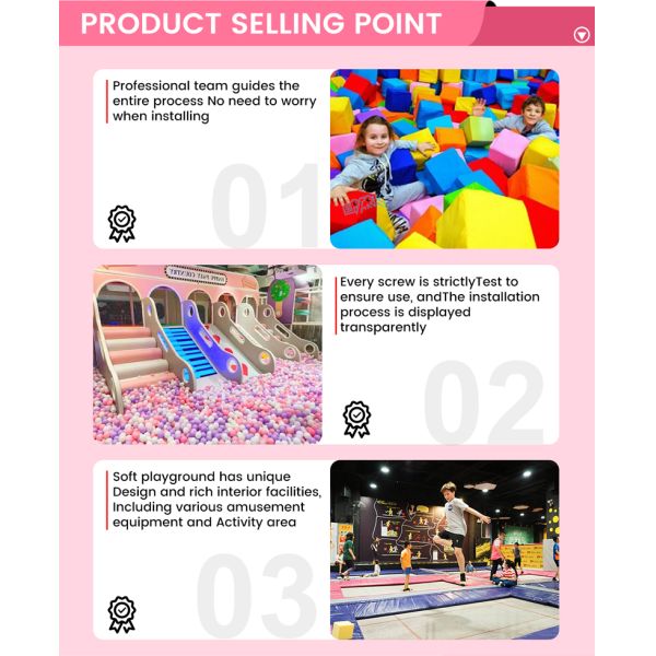 Soft Playground Park 120㎡ | Customizable Pink Kids’ Indoor Playground