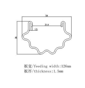 1.2mm-2.0mm толщины ролл Формирующая машина для виноградника пост решетки виноградных колодцев