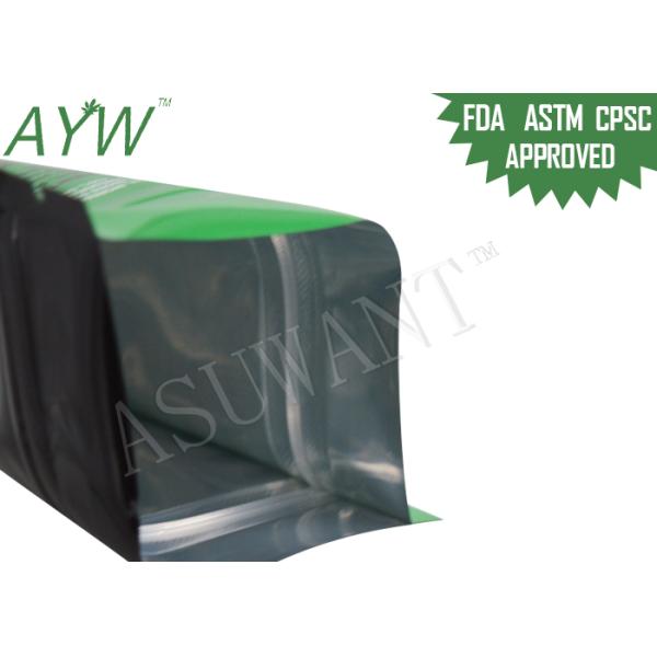 Opaque Plastic Lockable Medication Bag , Stand Up k Bags For Vegan Energy Weed