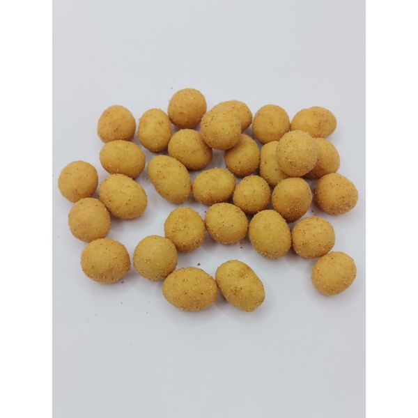 BBQ Coated Peanuts with Rich BBQ Steak Flavor, Premium Plump Whole Peanuts, and Tapioca Starch Coating for Crispy Texture