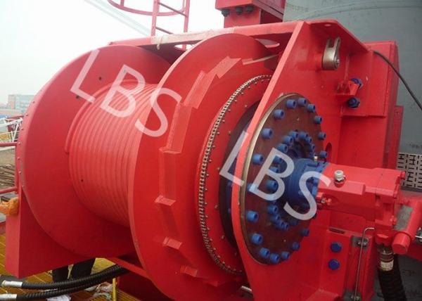 Hydraulic Footstep Piledriver Winch LBS Drum Offshore Winch For Rotary Drilling Rig