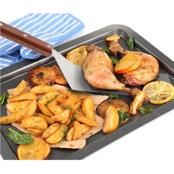 Дополнительн-большая крепкая утварь кухни нержавеющей стали устанавливает шпатель с деревянной ручкой