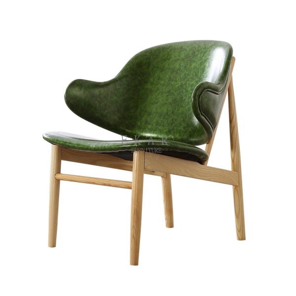 Green Leather Living Room Furniture Relax Chair