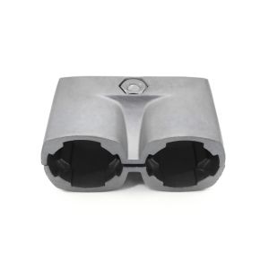 Double Outer Wrap 28mm Aluminum Pipe Connector with Female and Male Connection for Industrial Pipe Fittings