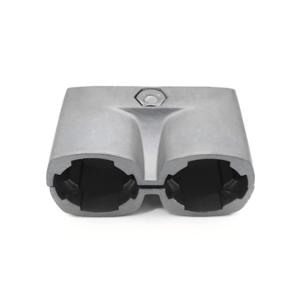 Double Outer Wrap 28mm Aluminum Pipe Connector with Female and Male Connection for Industrial Pipe Fittings