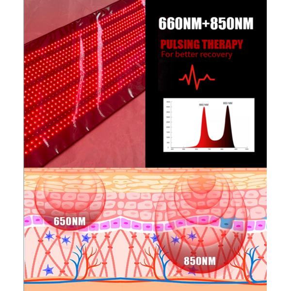 LED Beads Red Light Pad 660nm / 850nm Red Light Therapy Heating Pad