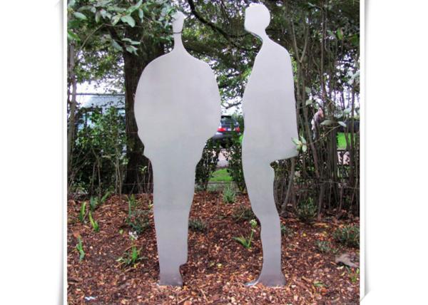 Escultura de aço inoxidável atraente interior, escultura de aço contemporânea