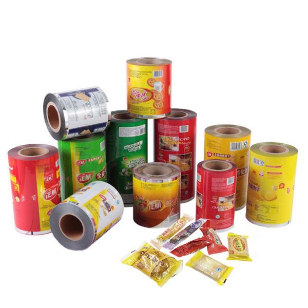 Food Grade Plastic Packaging Film Roll , Custom Printed Automatic Packing plastic Film Roll