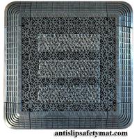 Le couplage couvre de tuiles le vinyle commercial de PVC du tapis 20cmx20cm de plancher d'entrée