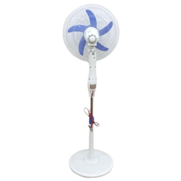 Household Plastic Material Solar 16 Inch Rechargeable Fan With Led Light