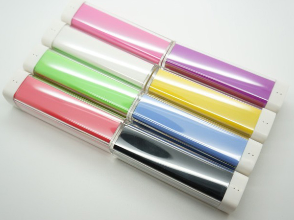 1200mAh 18650 Battery Lip Gross Portable Mobile Power Bank in Acrylic Casing