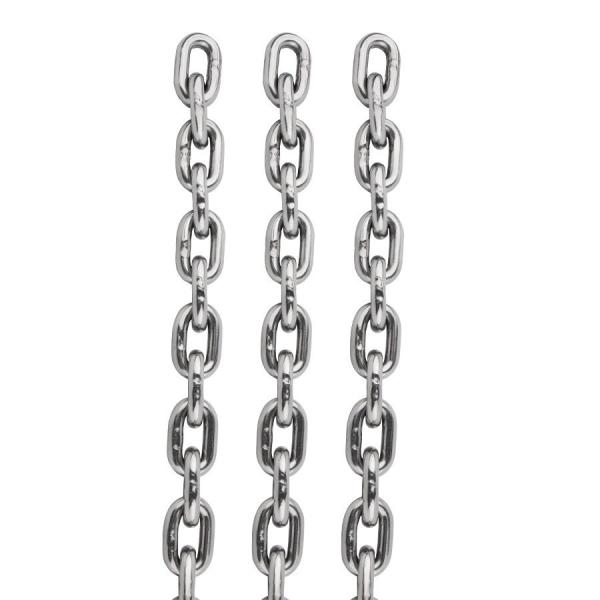 Polishing Marine Hardware 316 304 Stainless Steel DIN766 Anchor Link Chains for Boat