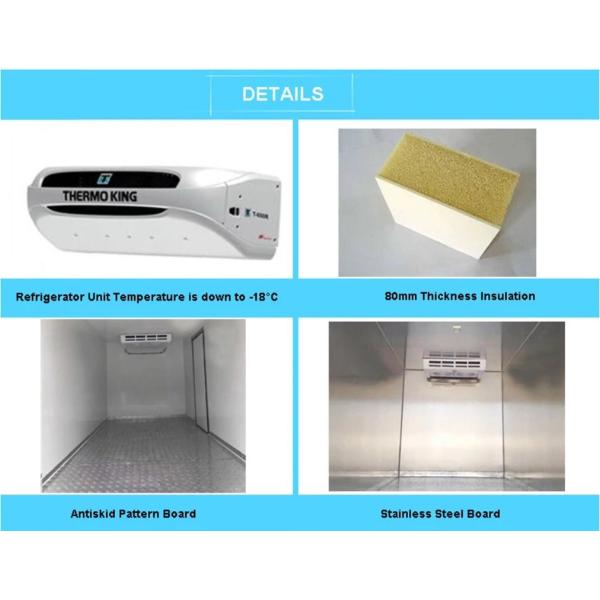 HOWO ThermoKing Refrigerator Refrigerated Van Freezer Reefer Box Transport Food Cooling Truck