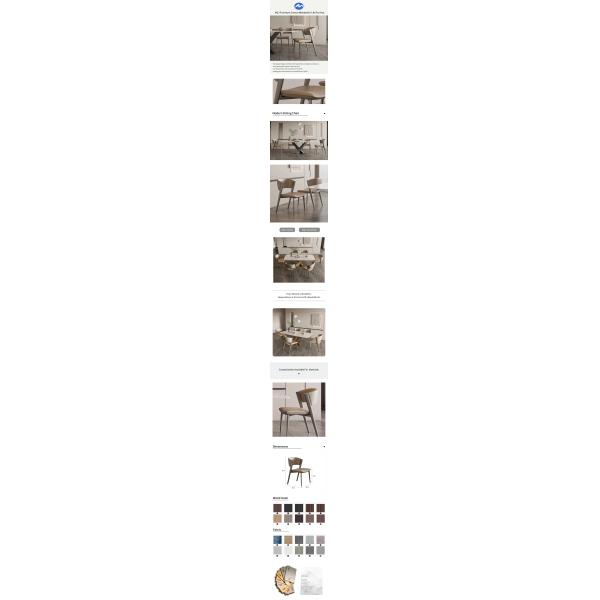 Fabric Leather And Metal Dining Chairs Leather Upholstered Dining Chair