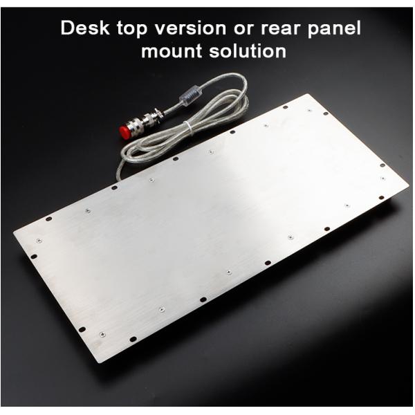 Изрезанная военная клавиатура IP68 EMC силикона освещает контржурным светом с сенсорной панелью