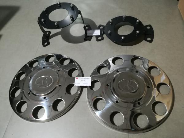 High Performance Trailer Wheel Covers , Stainless Steel Truck Hub Caps Covers