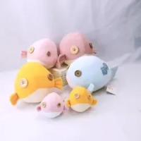 Les jouets micro d'animal de mer d'ODM Terry Globefish Handbell Toys Stuffed d'OEM cliquettent