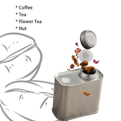 Sealed Airtight Coffee Bean Canister 250g-500g Screw Top Metal Tins