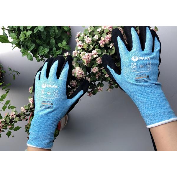Grease Resistant Wood Working Thin Breathable Hand Safety Black Nitrile Gloves