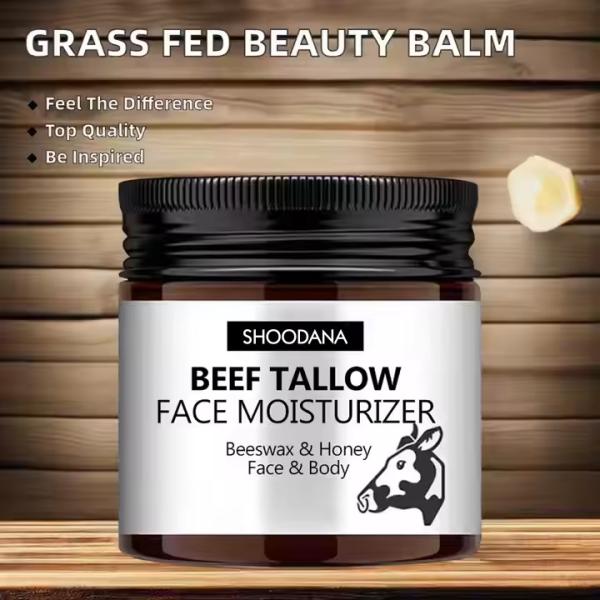 Private Label Grass Fed Beauty Skin Care Products Beef Tallow And Honey Moisturizing Skincare Face Body Moisturizer Cream Balm
