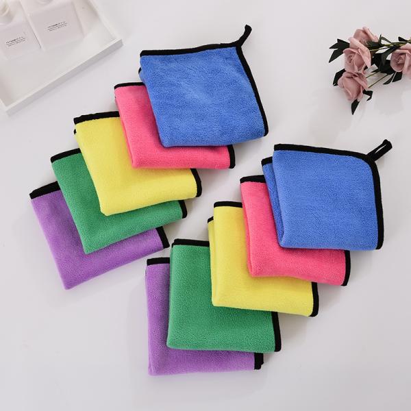 Автомобильное полотенце для стирки Коралловый бархатный чистящий абсорбентный ткань микроволокно Автомобильное полотенце на заказ 30 * 30 см