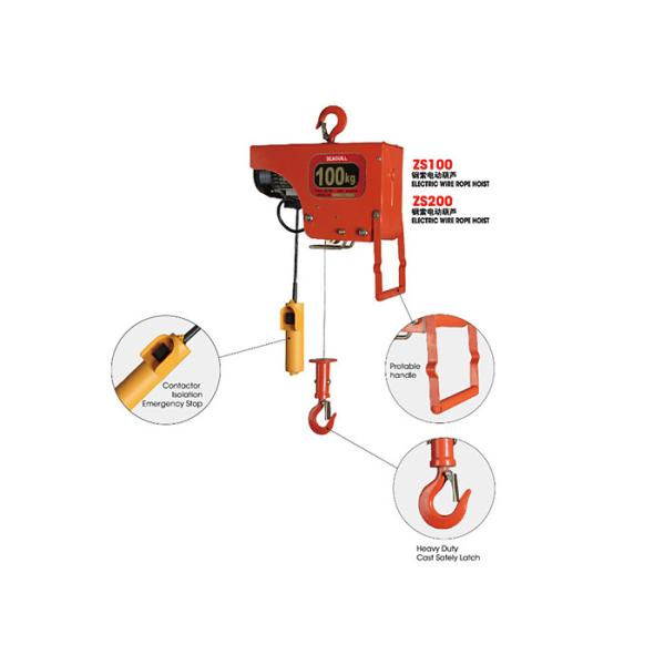 200KG Single Phase Mini Electric Chain Hoist Wide Application in Different