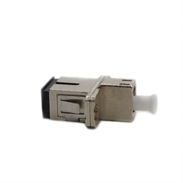 Metal Fiber Optic Adapter , SC Duplex Adapter For Telecommunication Networks
