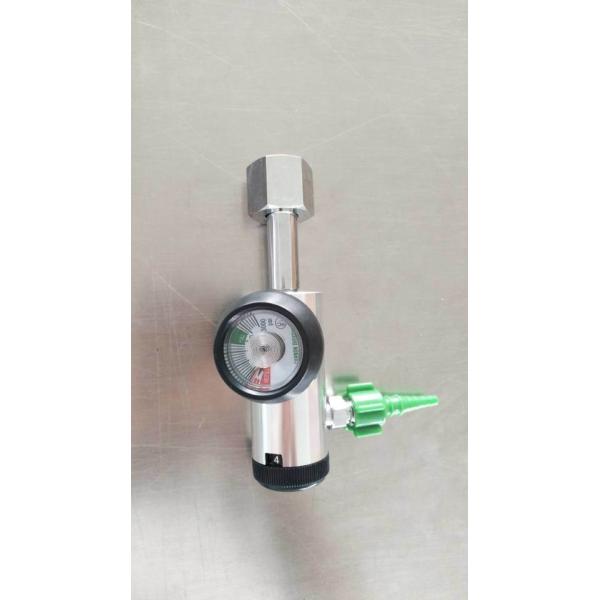 Oxygen Aluminum Cylinder Regulator, Green Anodized Aluminum, 0-8 Lpm 870 Cga