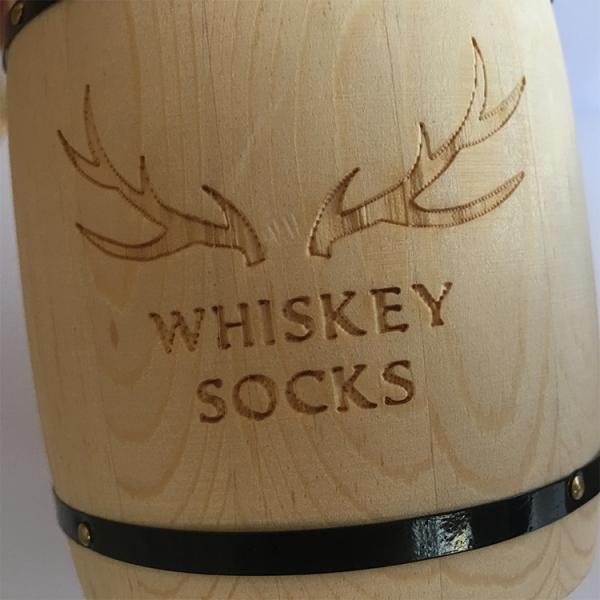 Customized Logo Acceptable Wooden Tea Coffee Sugar Canisters Set Barrel Shape